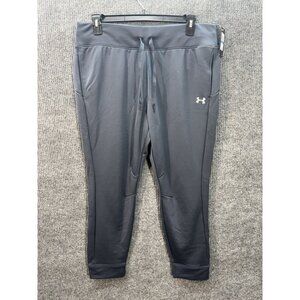 Under Armour Qualifier Fleece Jogger Pants Womens XL Gray Loose Fit Drawstring